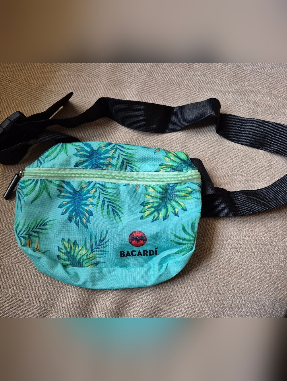 Bacardí Teal Tropical Print Belt Bag